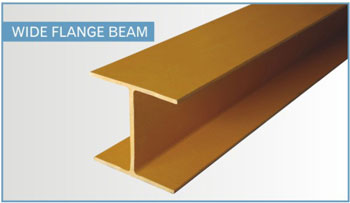 fiberglass structural shapes - wide-flange beam